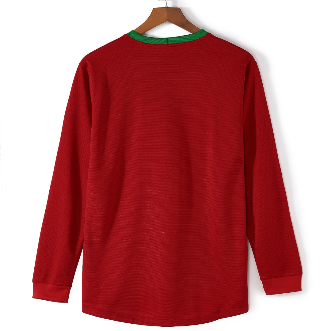 2012 Portugal Home Retro Long Sleeve Jersey