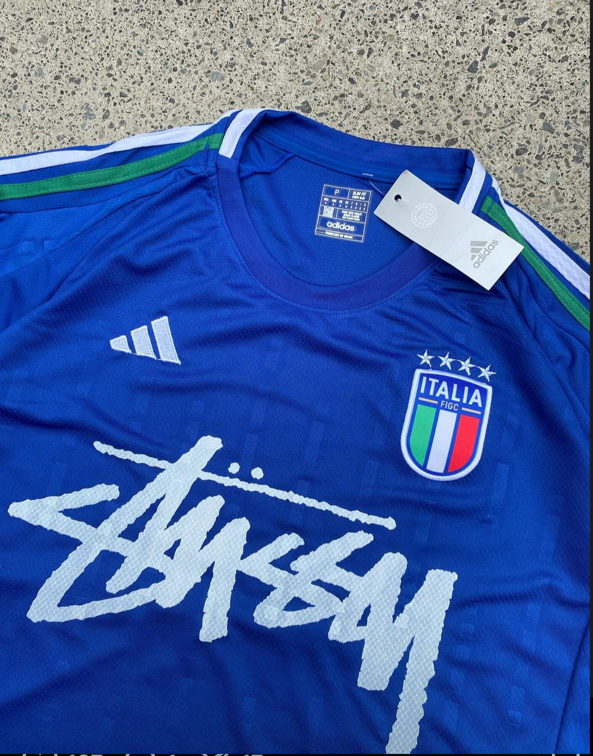 ITALIE X STUSSY - BLEU JERSEY