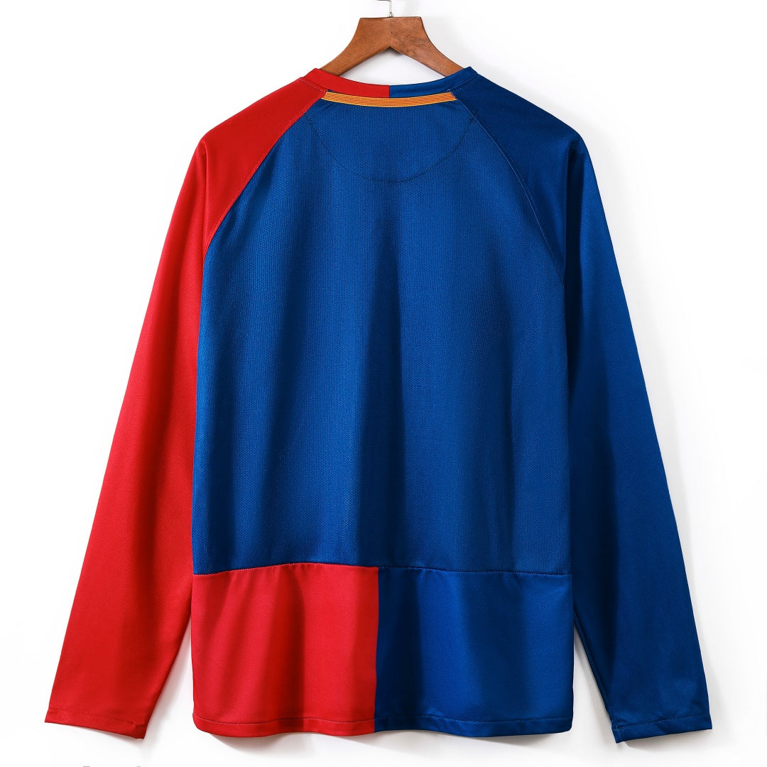 2008-2009 Barcelona Home Retro Long Sleeve Jersey