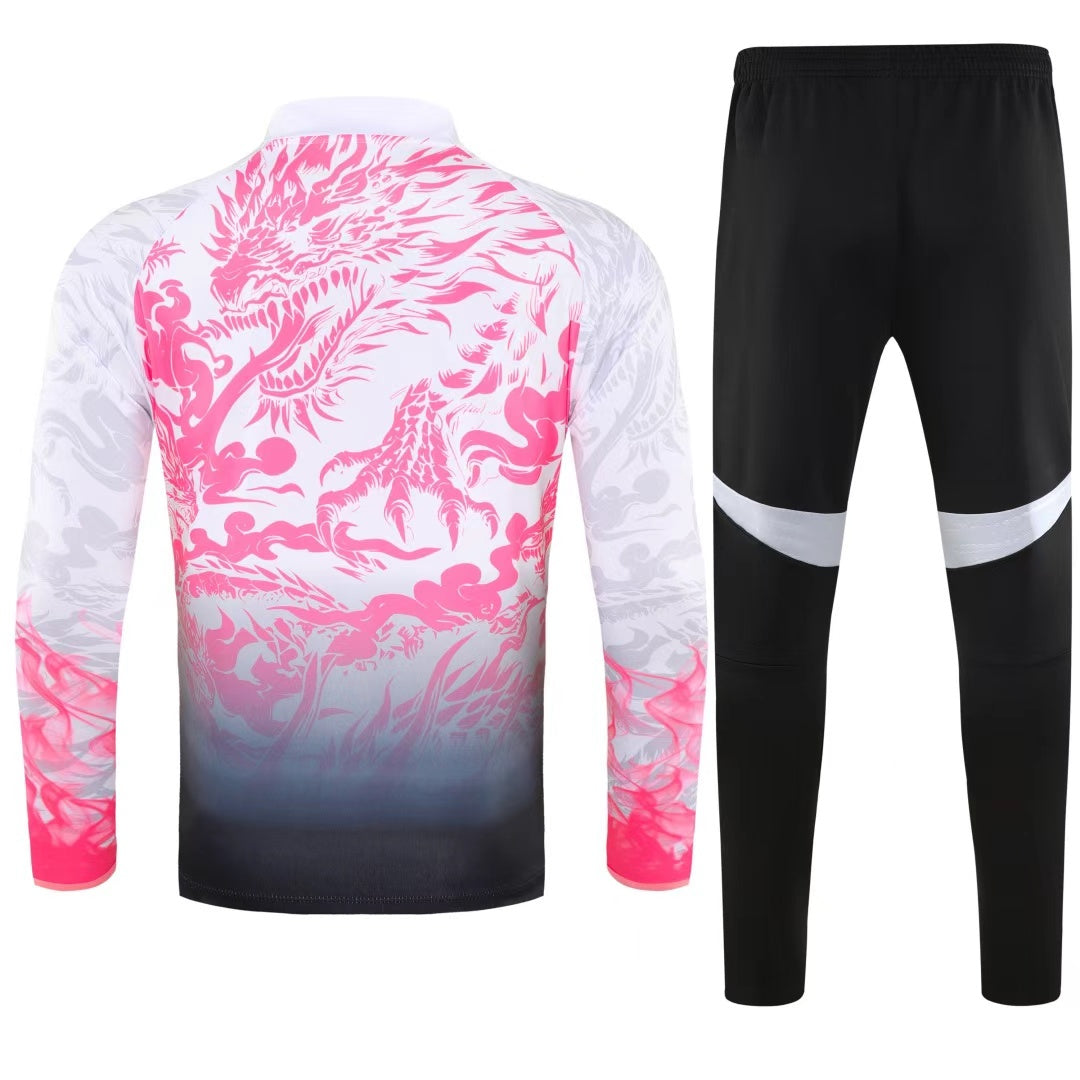 25/26 Real Madrid dragon Pink Tracksuit