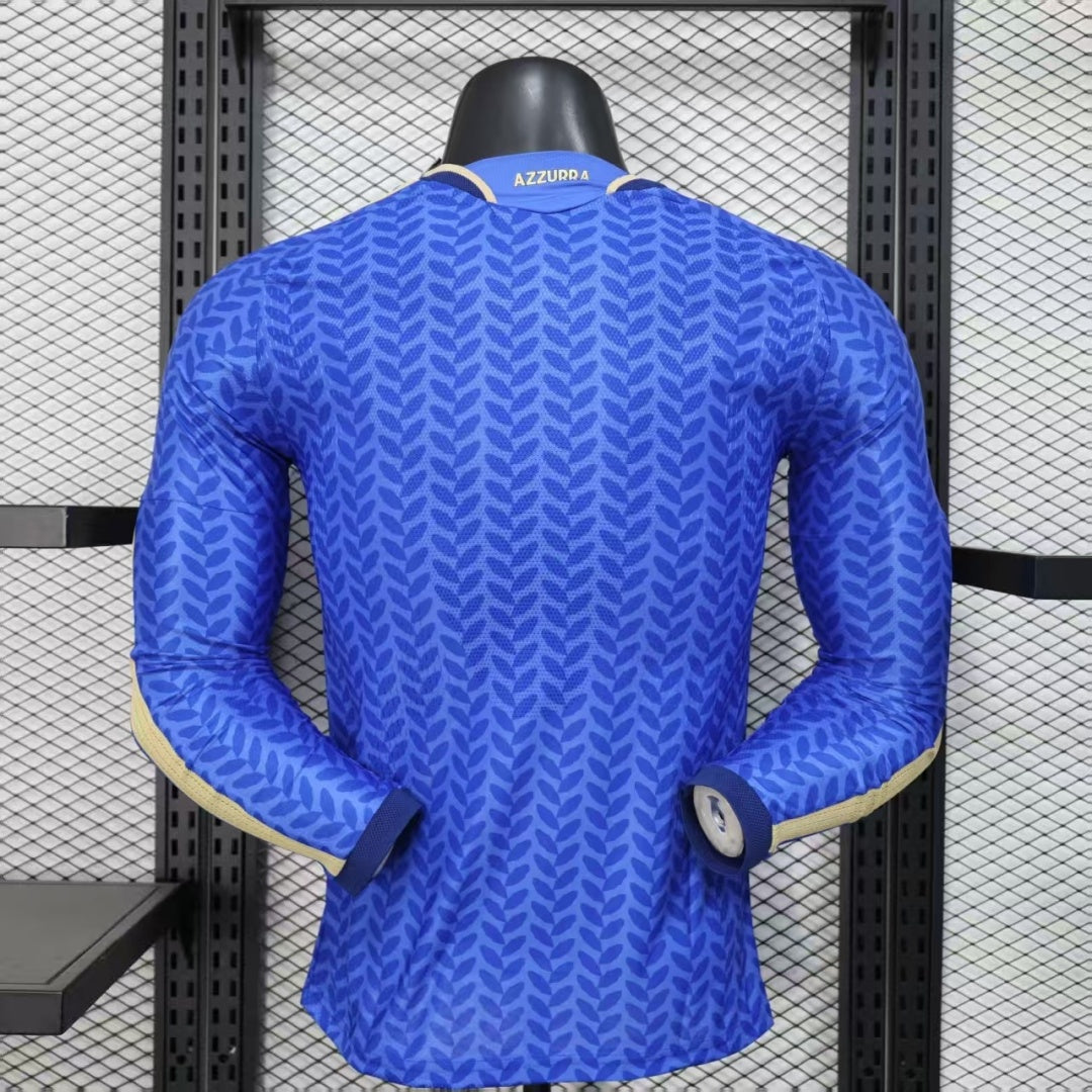 25/26 Italy Home Player Version Long Sleeve Jersey