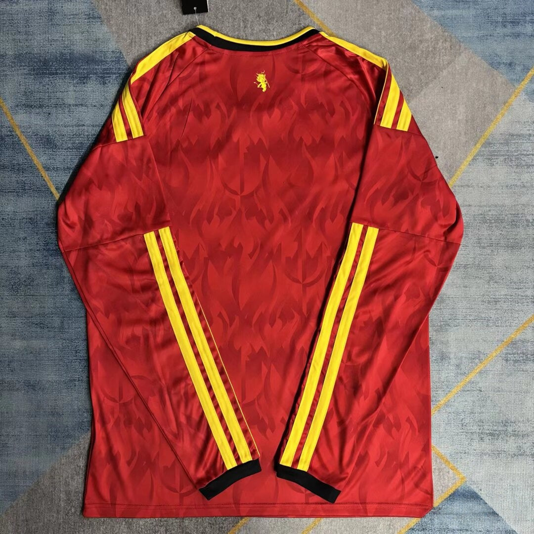 25/26 Belgium Home Long Sleeve Jersey
