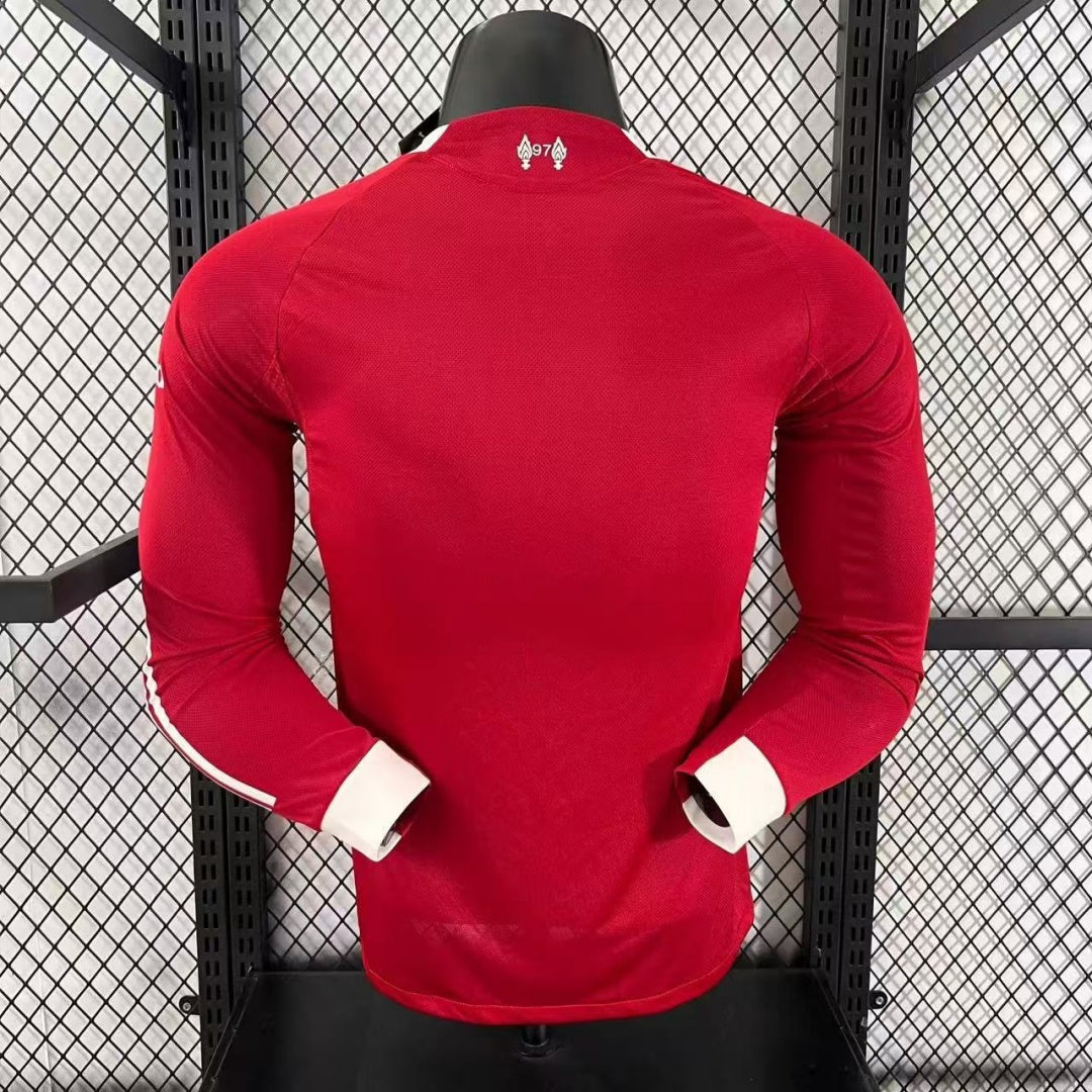 25/26 Liverpool Home Player Version Long Sleeve Jersey