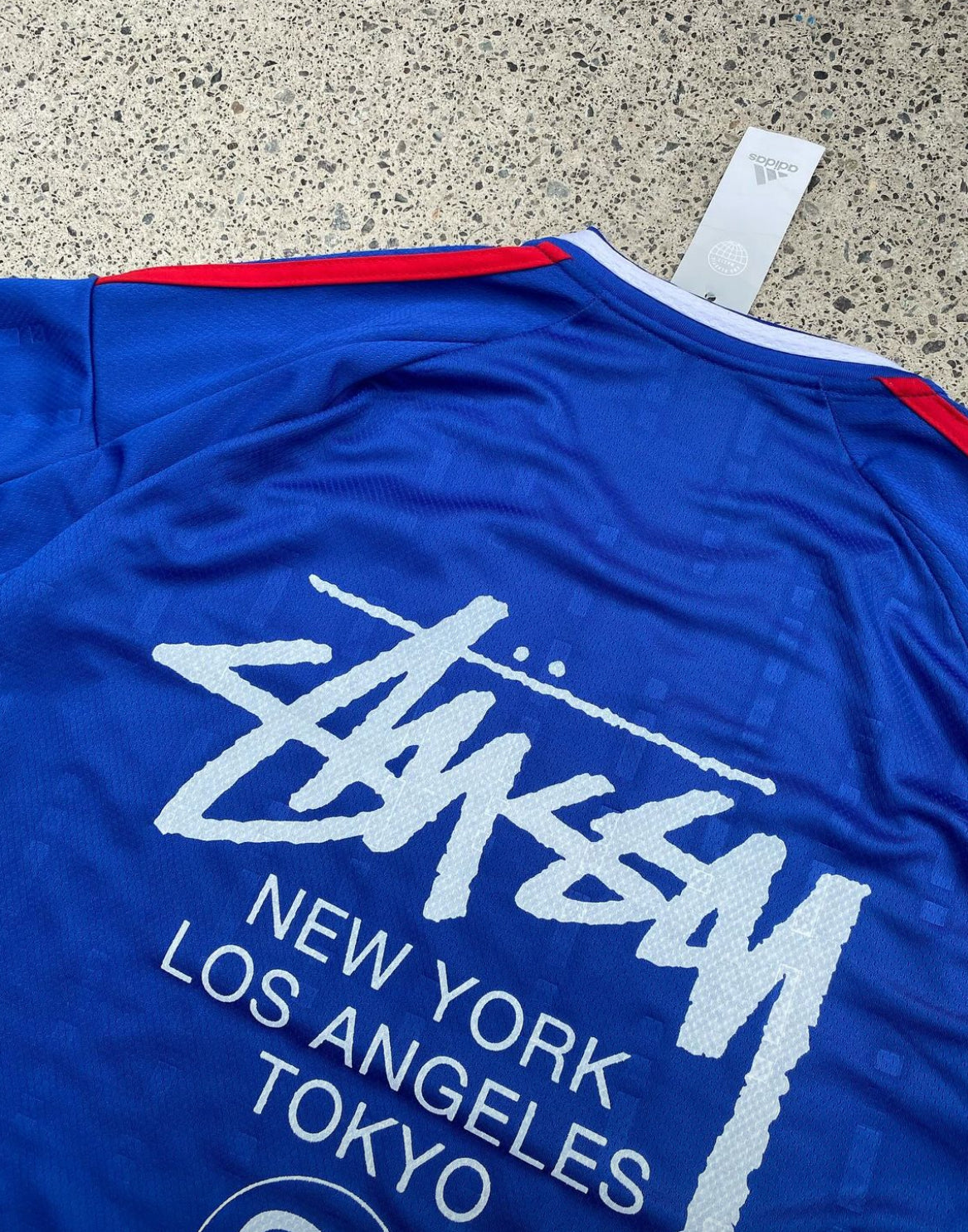 ITALIE X STUSSY - BLEU JERSEY