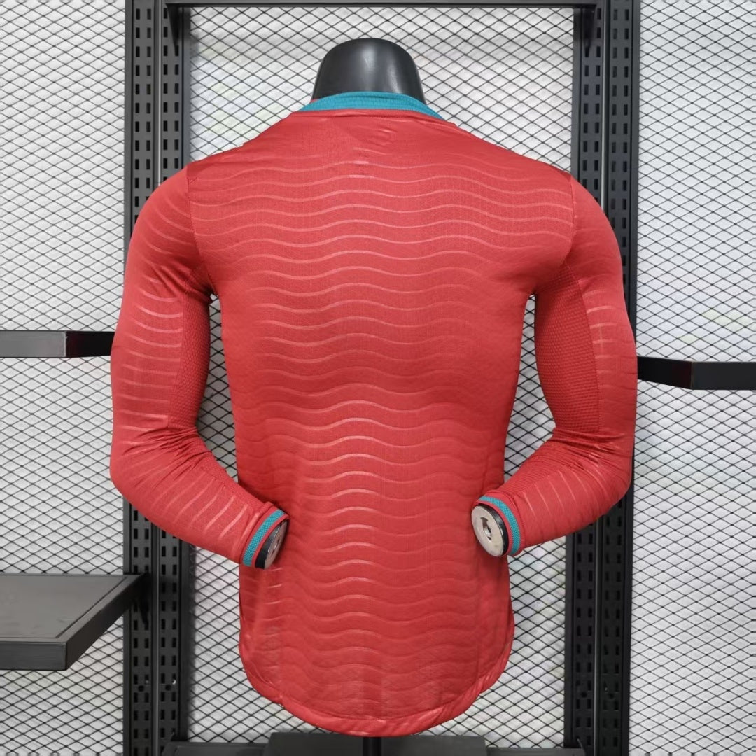 25/26 Portugal Home Player Version Long Sleeve Jersey