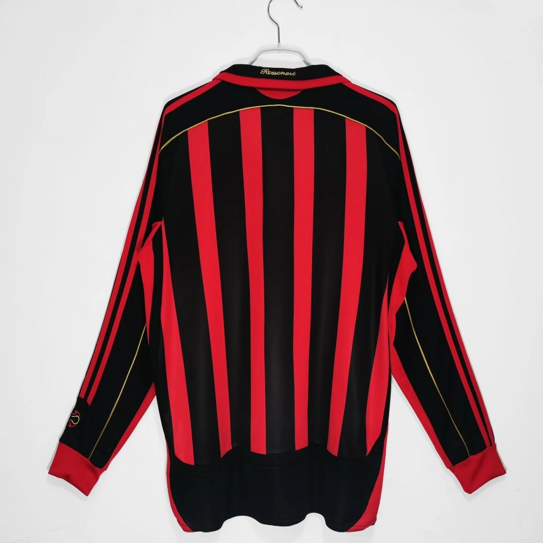 2006-2007 AC Milan Home Retro Long Sleeve Jersey