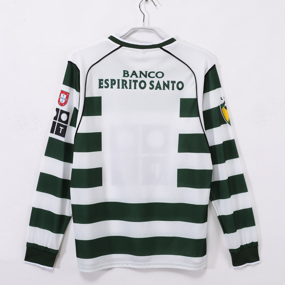 2001-2003 Retro Sporting CP Home Long Sleeve Jersey