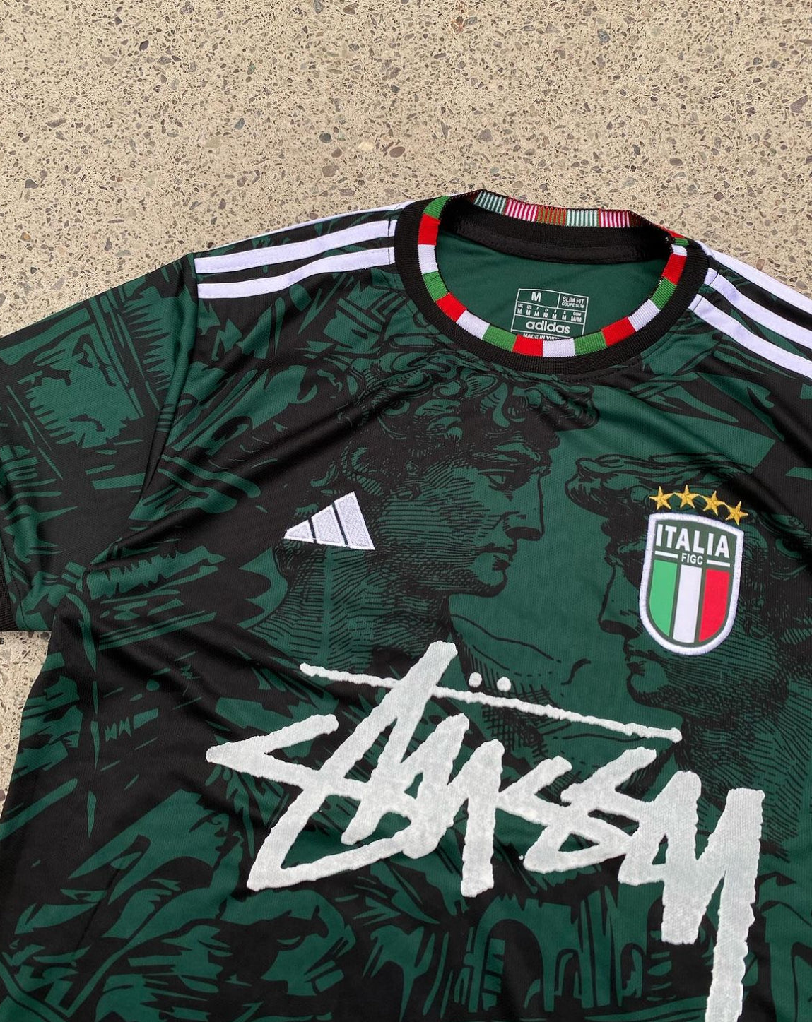 ITALIE X STUSSY - VERT JERSEY