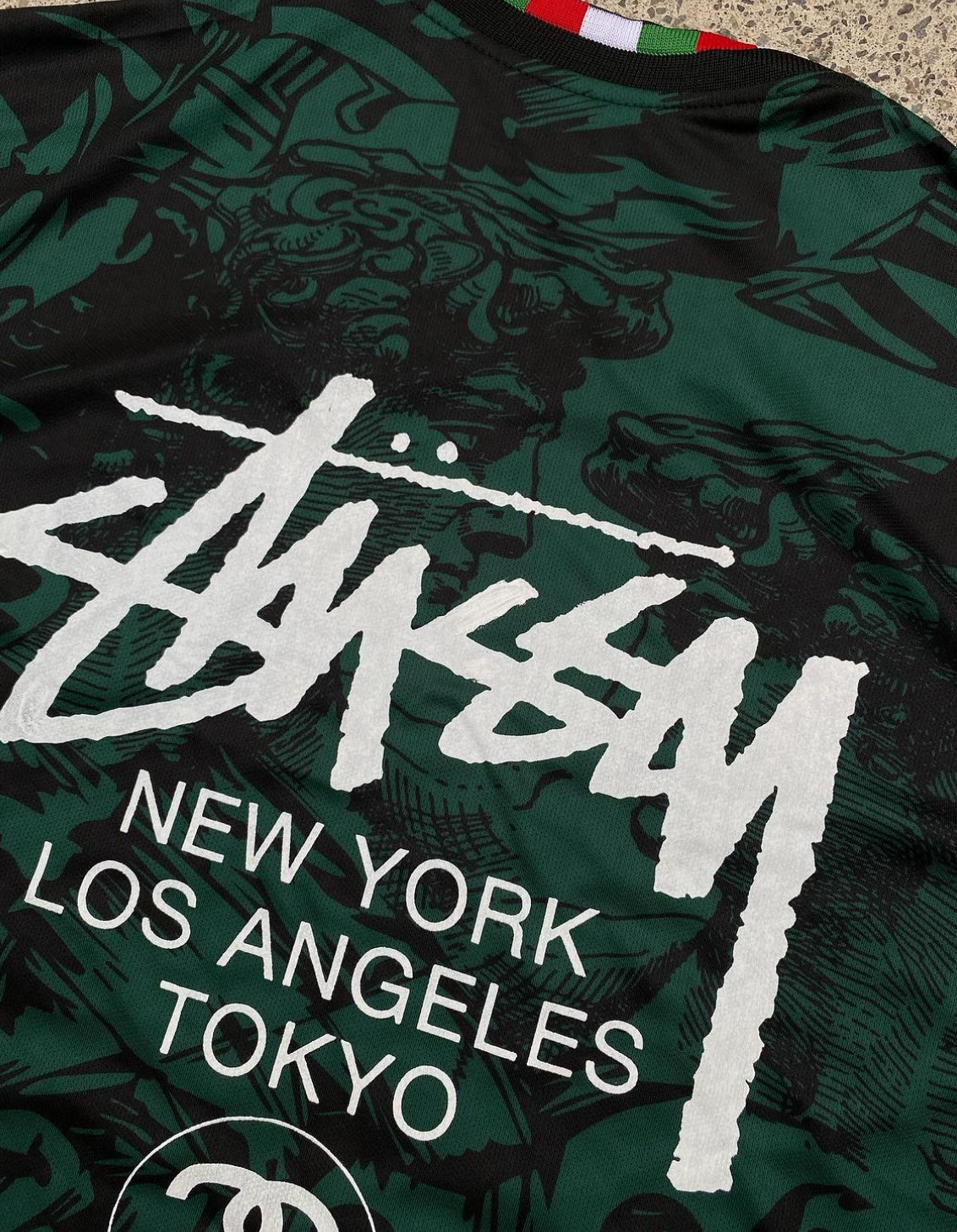 ITALIE X STUSSY - VERT JERSEY