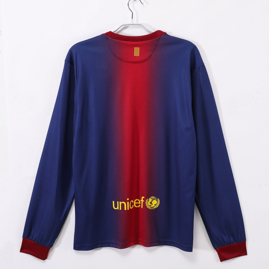 2012-2013 Barcelona Home Retro Long Sleeve Jersey