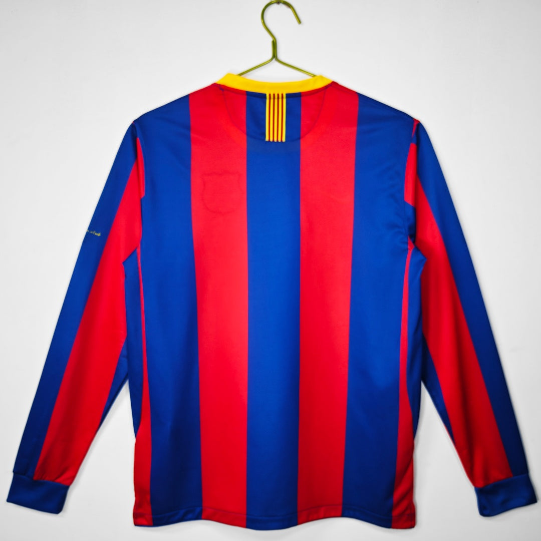 2010-2011 Barcelona Home Retro Long Sleeve Jersey