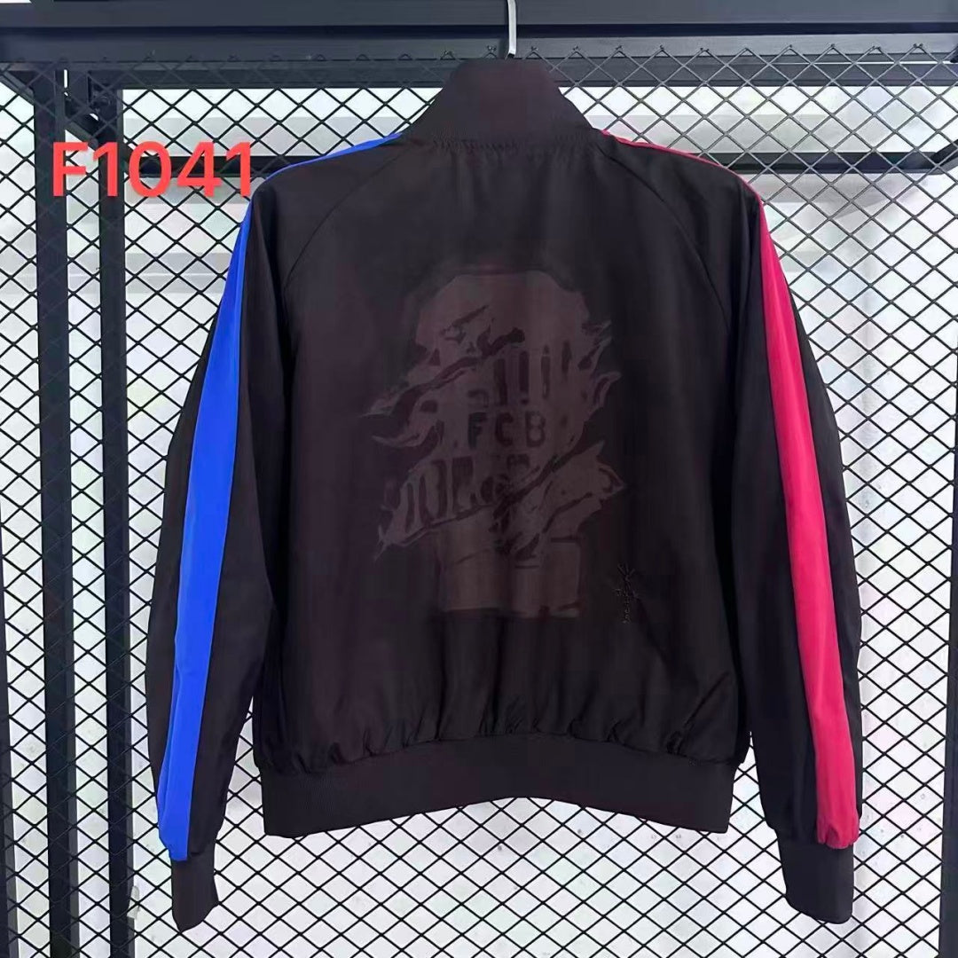 Barcelona Black Reversible Windbreaker