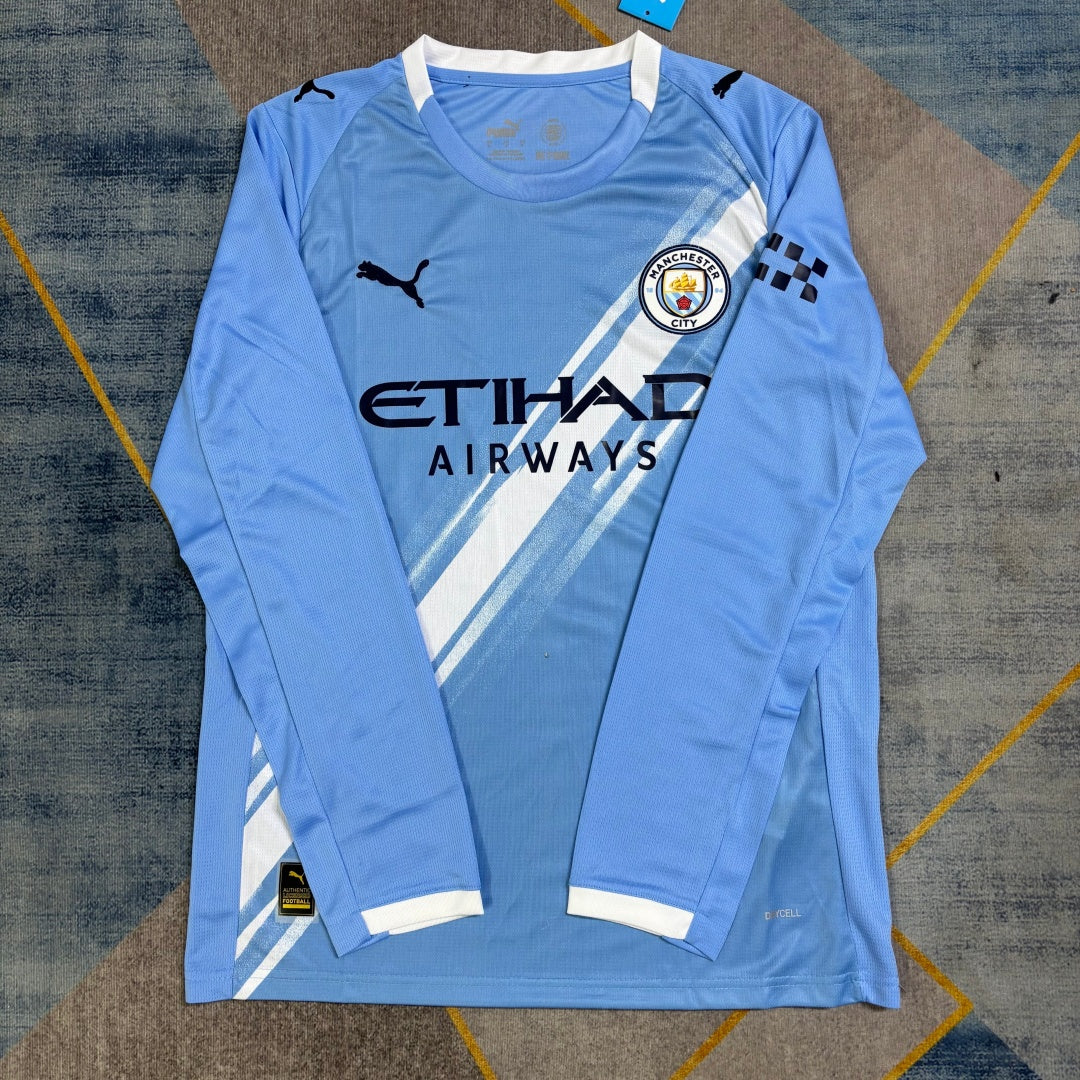 25/26 Manchester City Home Long Sleeve Jersey