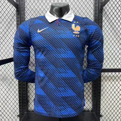 2026 France Home Player Version Long Sleeve Jersey