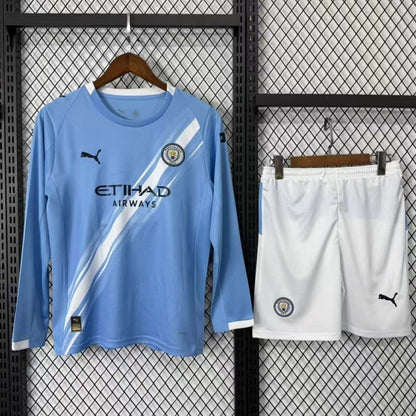 25/26 Manchester City Home Long Sleeve Adult Full Set