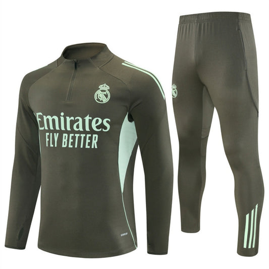25/26 Real Madrid Green Special Tracksuit