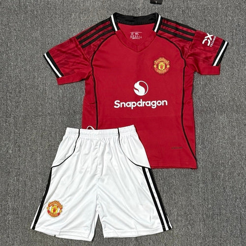 25/26 Manchester United Home Kids Set
