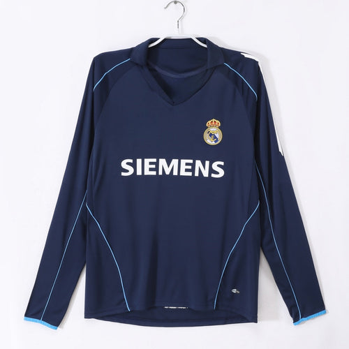 2005-2006 Retro Real Madrid Away Long Sleeve Jersey