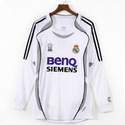 2006-2007 Real Madrid Home Retro Long Sleeve