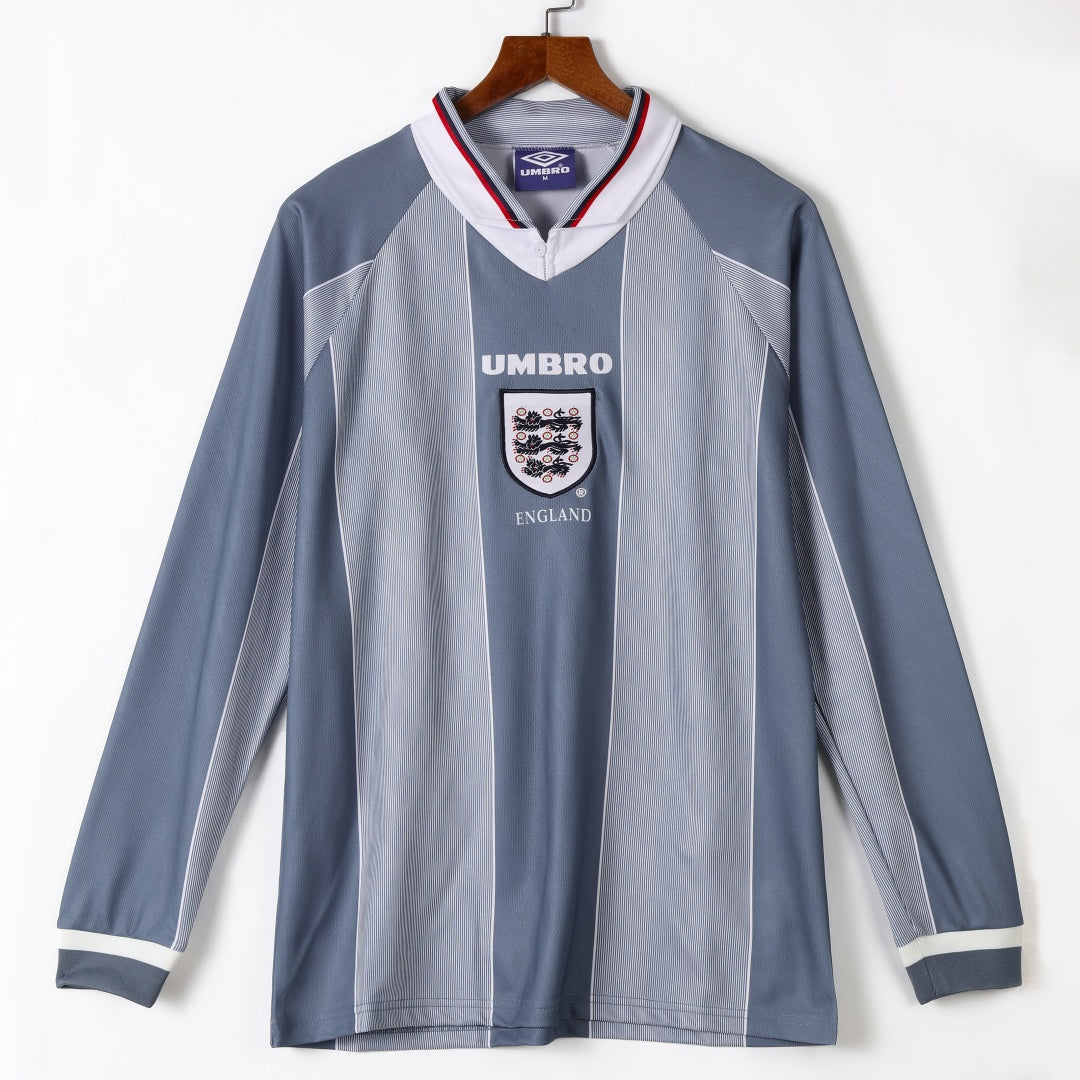 1996 England Away Retro Long Sleeve Jersey