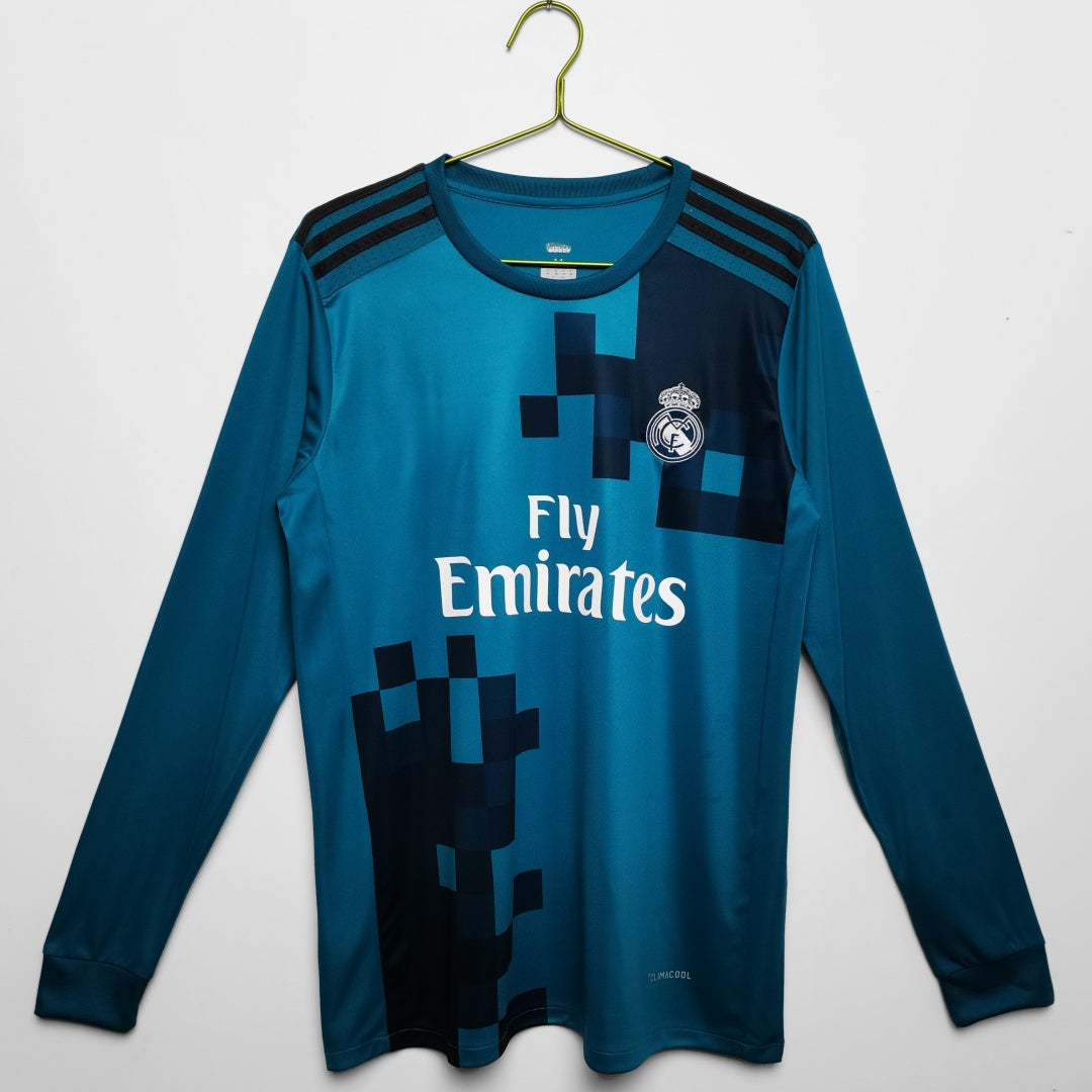 2017-20018 Retro Real Madrid Third Long Sleeve Jersey