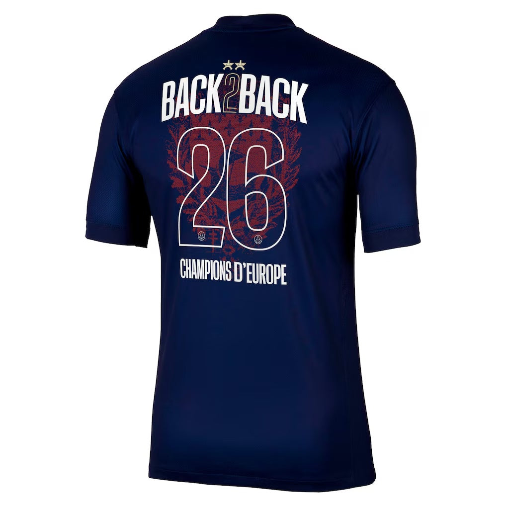 25/26 PSG Home Champions Fan Version (⭐⭐) back2back -26 Jersey