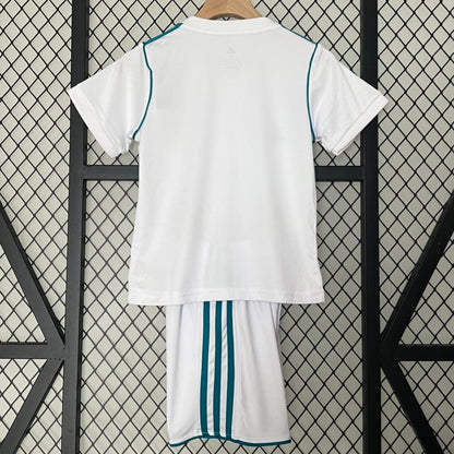 2017-2018 Real Madrid Home Retro Kids Set