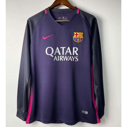 FC Barcelona Away Retro Long Sleeve 2016 2017 Jersey