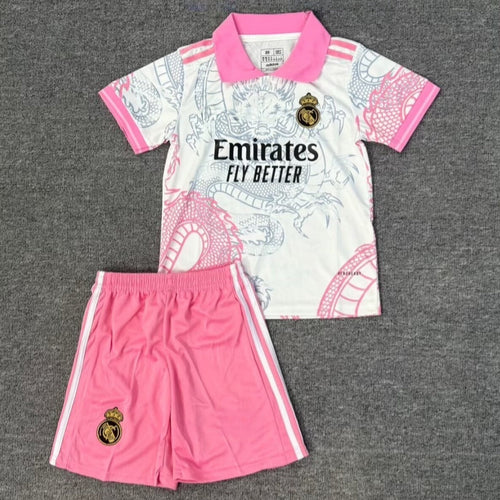 25/26 Real Madrid Special Pink POLO Kids Set