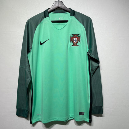 2016 Portugal Away Retro Long Sleeve Jersey