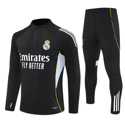 25/26 Real Madrid Black Special Tracksuit
