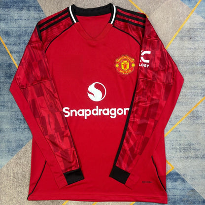 25/26 Manchester United Home Long Sleeve Jersey