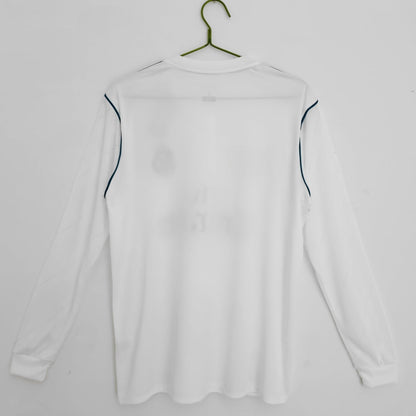 2017-2018 Retro Real Madrid Home Long Sleeve Jersey