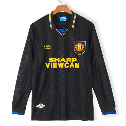 1993-1994 Manchester United Away Retro Long Sleeve Jersey