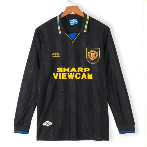 1993-1994 Manchester United Away Retro Long Sleeve Jersey