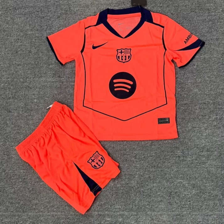 25/26 Barcelona Third Kids Set