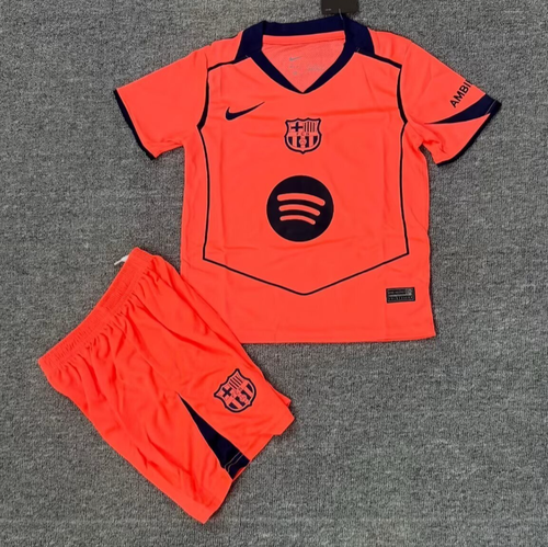 25/26 Barcelona Third Kids Set