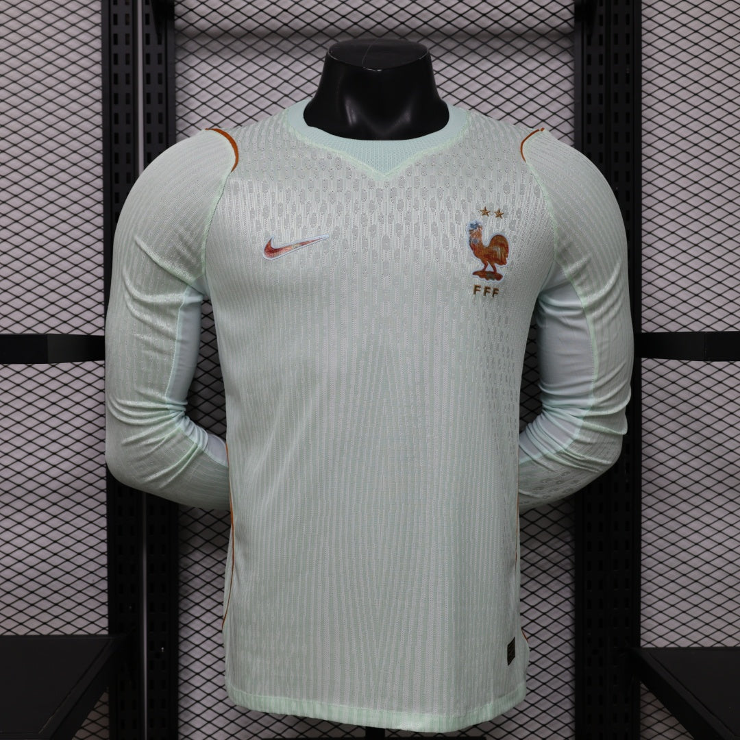 2026 France Away Player Version Long Sleeve Jersey
