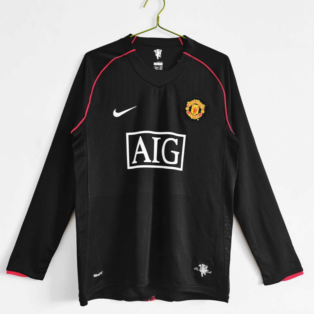 Manchester United Away Retro Long Sleeve 2007 2008 Jersey