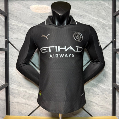 25/26 Manchester City Away Player Version Long Sleeve Jersey