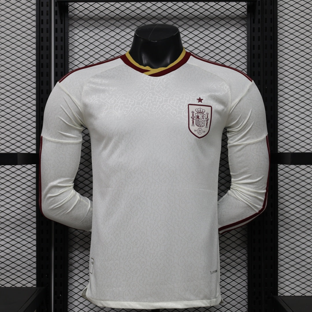 2026 Spain Away Player Version Long Sleeve Jersey