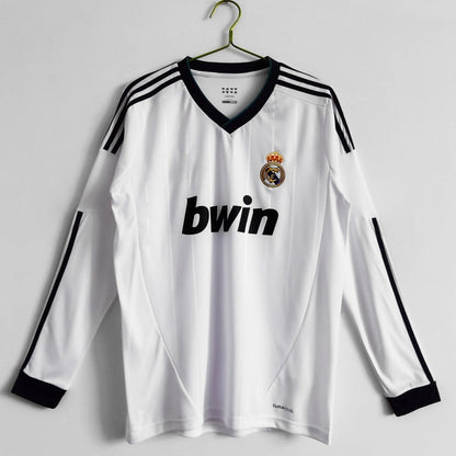 2012-2013 Retro Real Madrid Home Long Sleeve Jersey