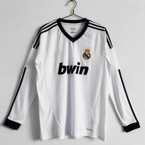 2012-2013 Retro Real Madrid Home Long Sleeve Jersey