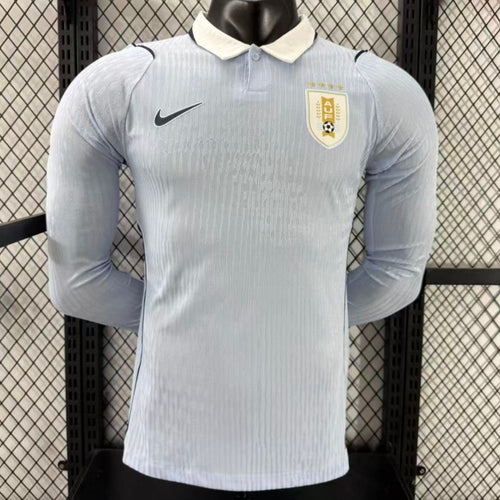 25/26 Uruguay Home Player Version Long Sleeve Jersey