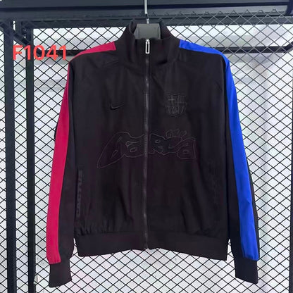 Barcelona Black Reversible Windbreaker