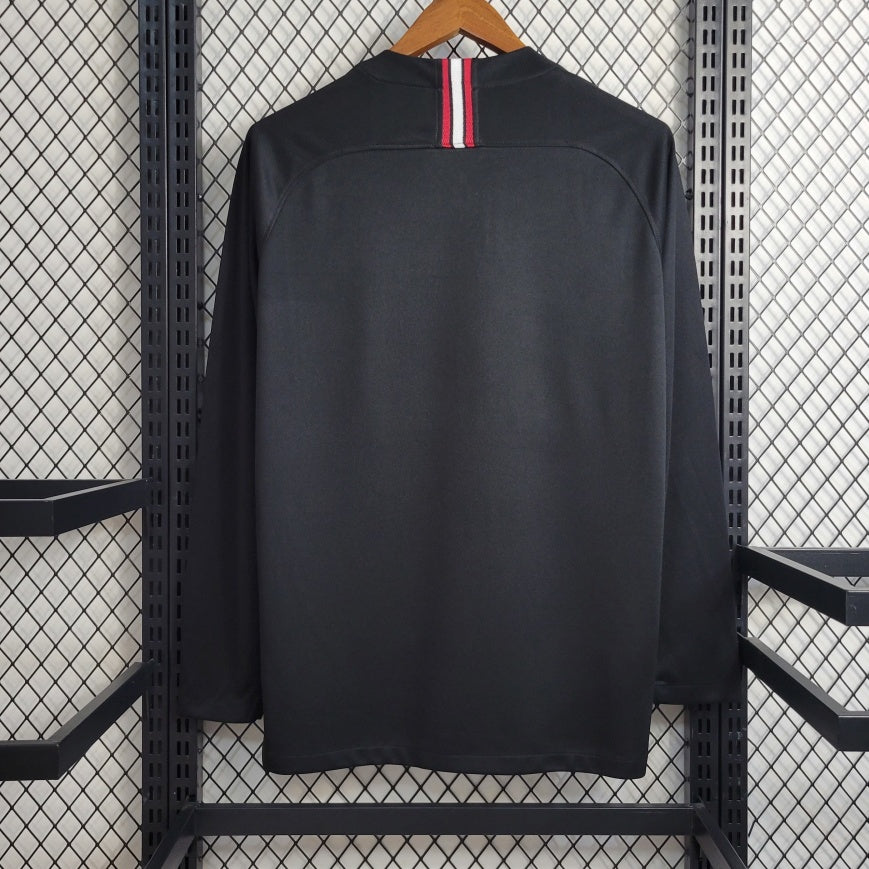 2018-2019 PSG Home Retro Long Sleeve Jersey