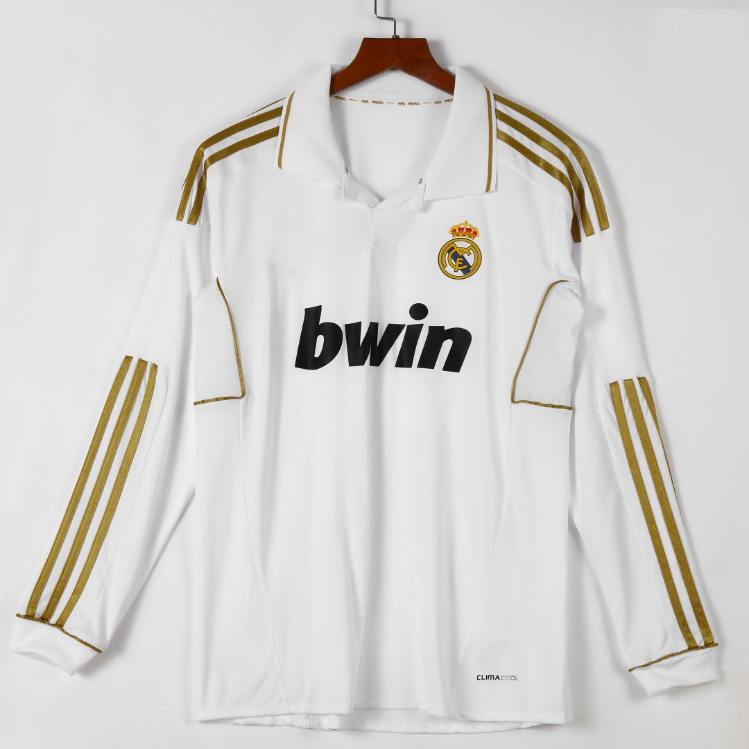 2011-2012 Retro Real Madrid Home Long Sleeve Jersey