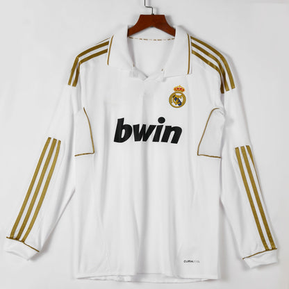 2011-2012 Retro Real Madrid Home Long Sleeve Jersey