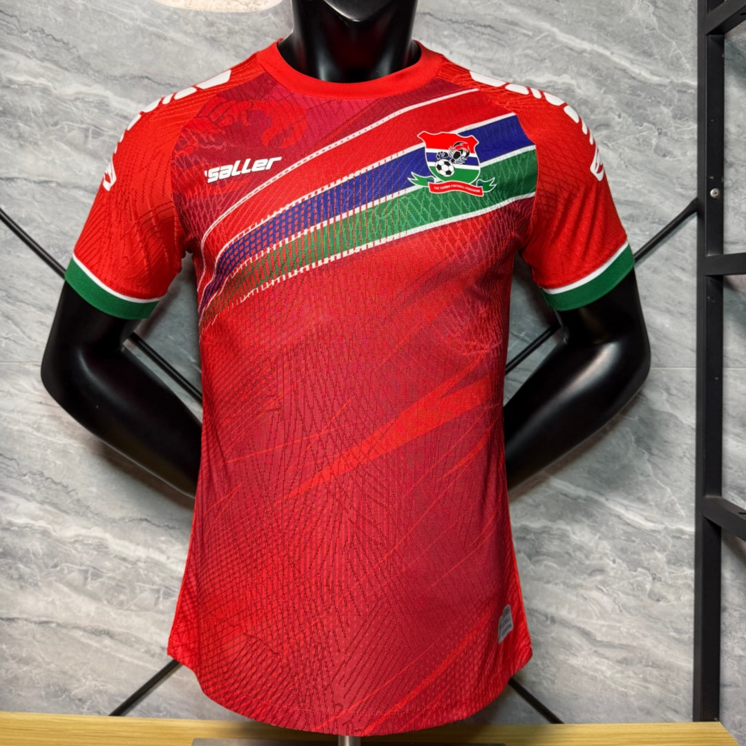 25/26 Gambia Red Player Version Jersey