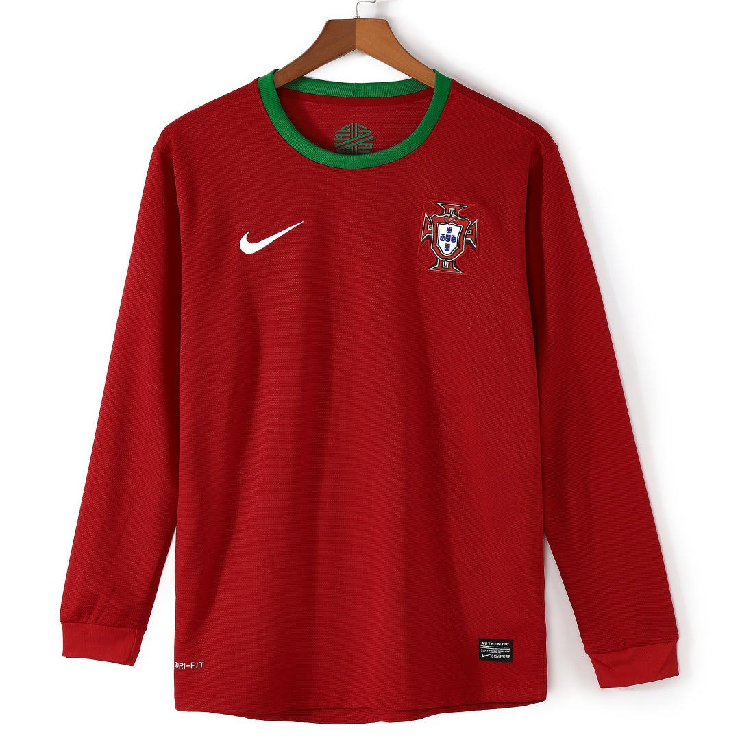 2012 Portugal Home Retro Long Sleeve Jersey
